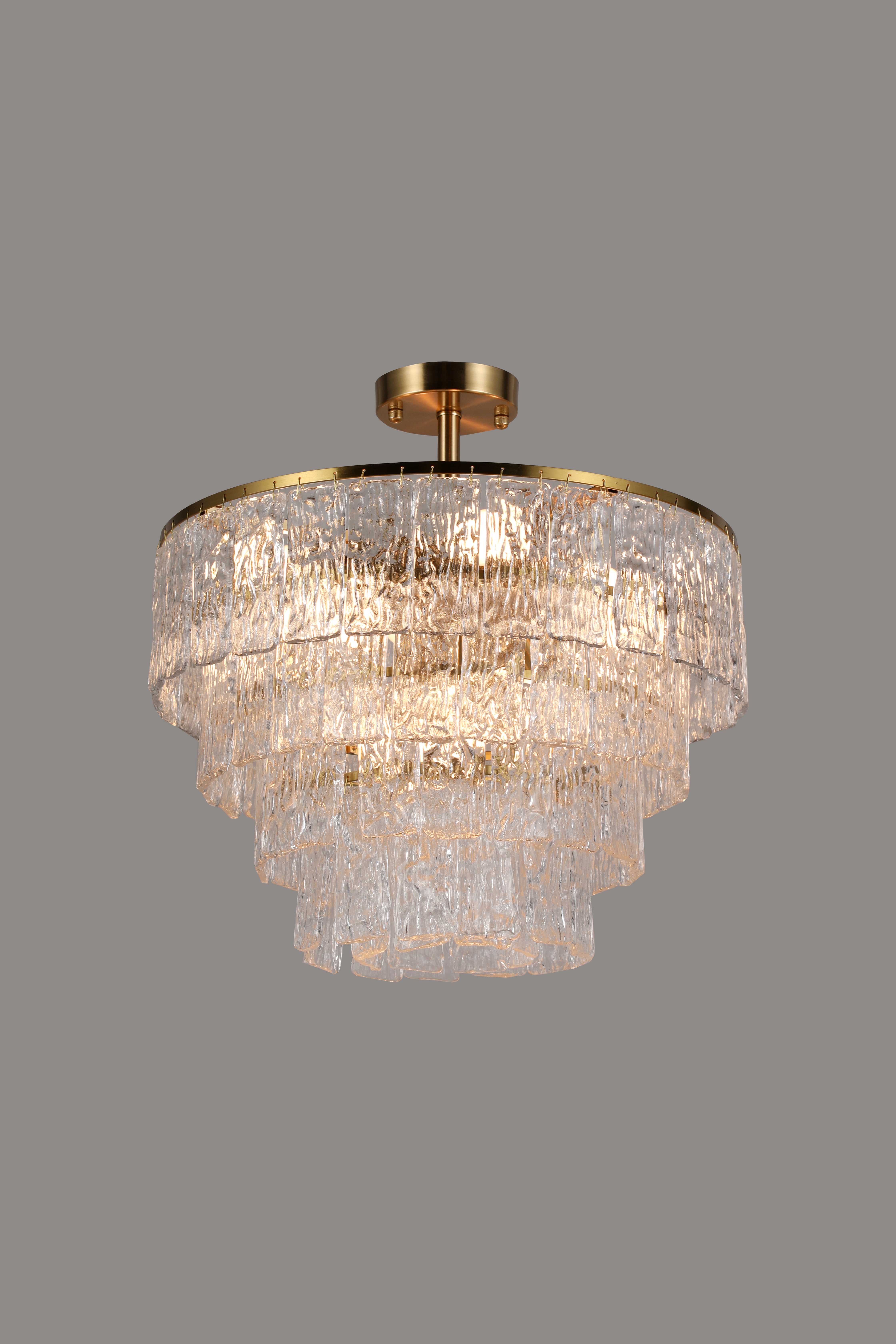Люстра 500*450, 10*E14, 40W NewRgy Cristallo 5011/10LT BRASS+CLEAR LIGHT, BRASS+CLEAR LIGHT