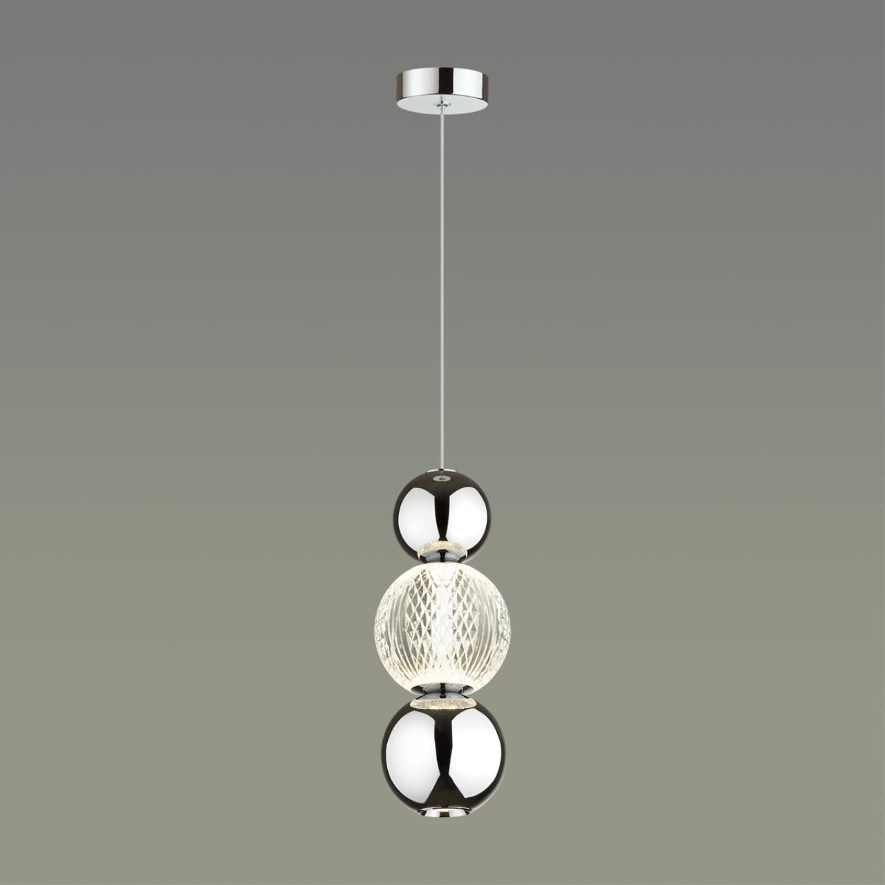 Светодиодный светильник 11 см, 7W, 4000K, Odeon Light CRYSTAL 5007/7LA, хром