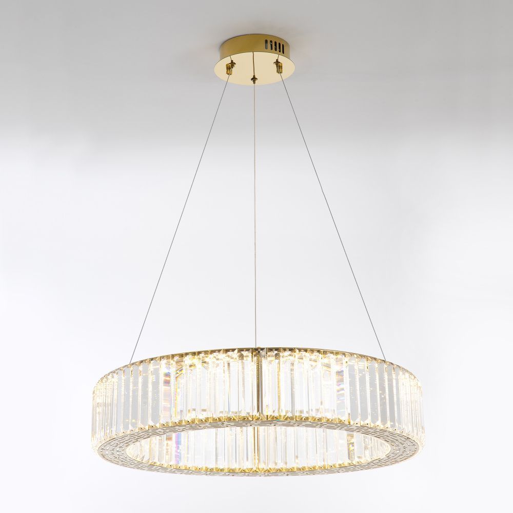 Люстра 60*60*35-120 см, *LED*40W, 4000K, Modestyle  MS.3710.600 BS, Латунь