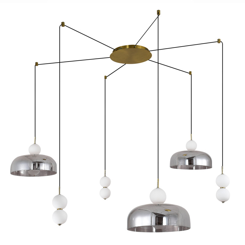 Светильник подвесной 1*LED*42W, St Luce Ode SL6112.202.42, золотистый