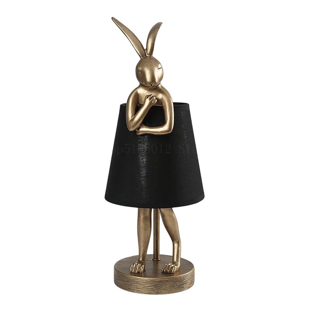 Настольная лампа 26*26*63 см, 1*E14 Gerhort G92006B/1T GD BK, Золото