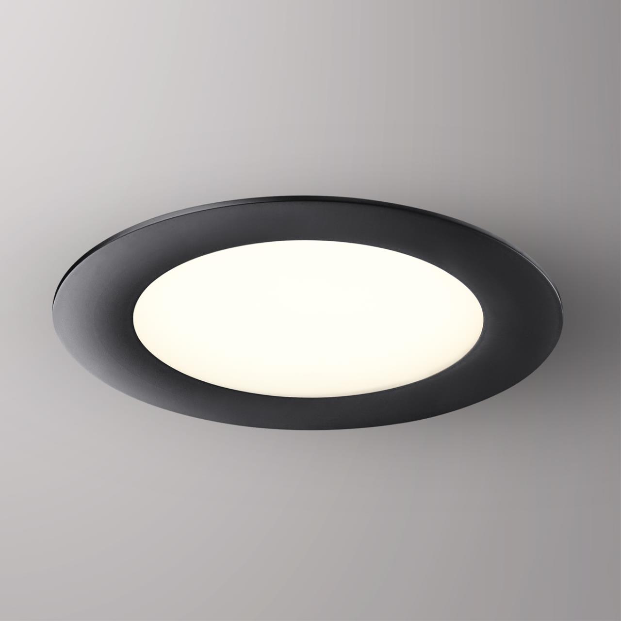 Светодиодный светильник 12 см, 15W, 3000-6000K, Novotech Lante 358951, черный