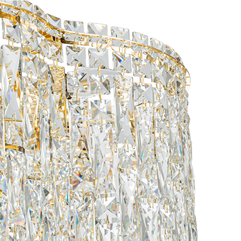 Люстра *60*120 см, 12*E14*40W, Indigo Crystal V000444, золотой, 12041/12P Gold