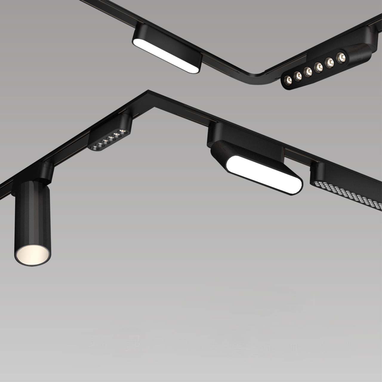 Трековый светильник для низковольтного шинопровода 11,5*5*5 см, LED 12W*3000 К, Novotech Shino Smal, черный, 359258