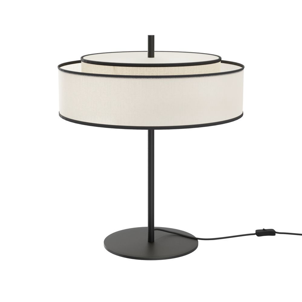Настольная лампа *33*-39 см, 2*E14*40W, Maytoni Bergamo MOD613TL-02W, Черный