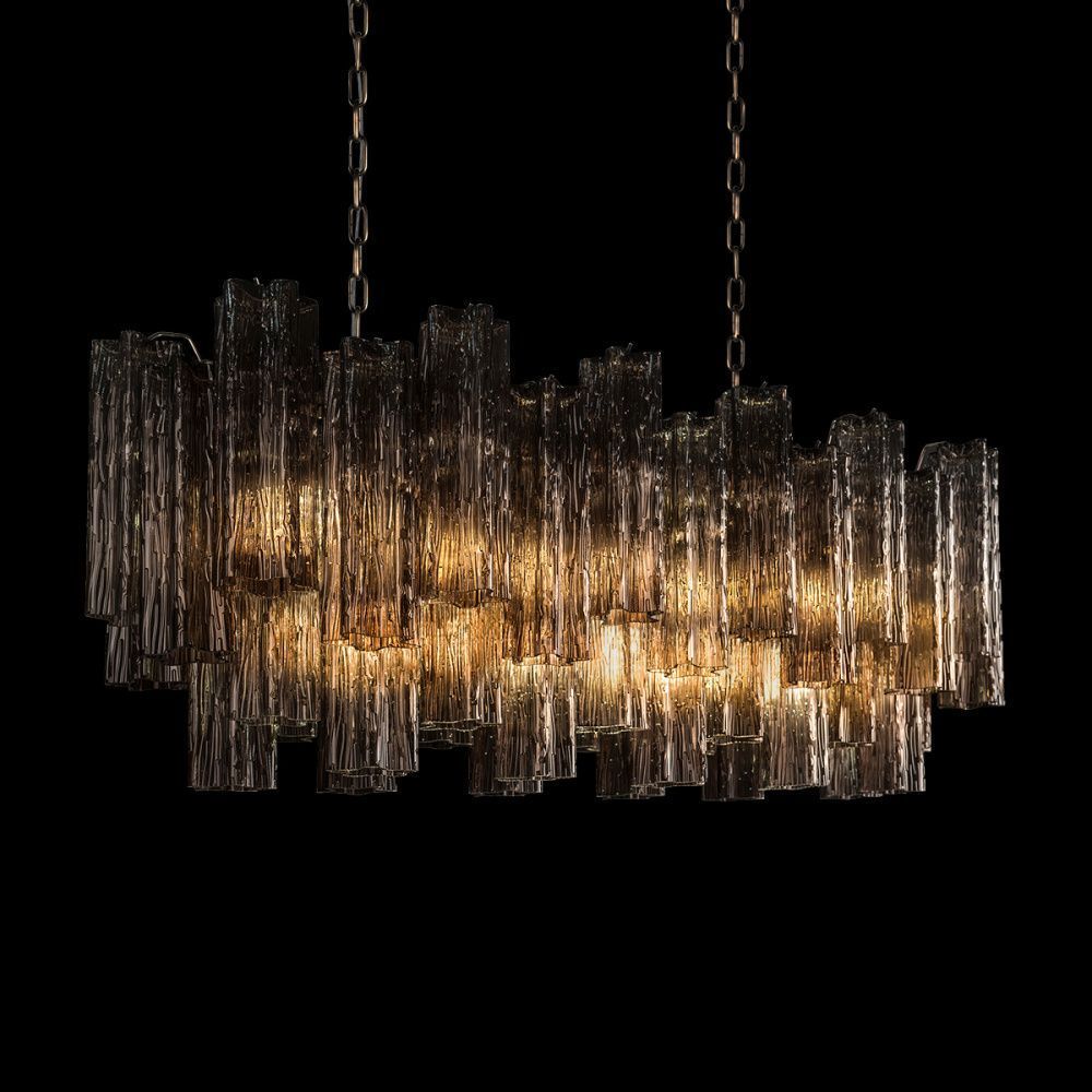 Подвесная люстра 104 см, Loft IT Murano 10580/1000R Smoke, бронза-дымчатый