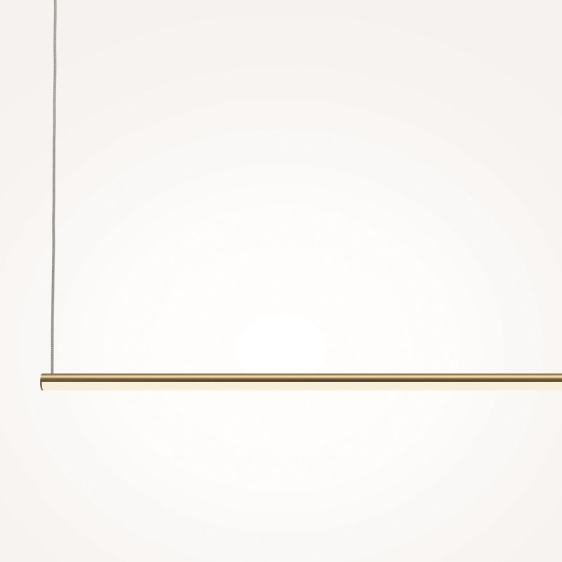 Подвесной светильник 80*1,7*316,7 см, LED, 10W, 3000К, Maytoni Halo MOD246PL-L16BSK латунный