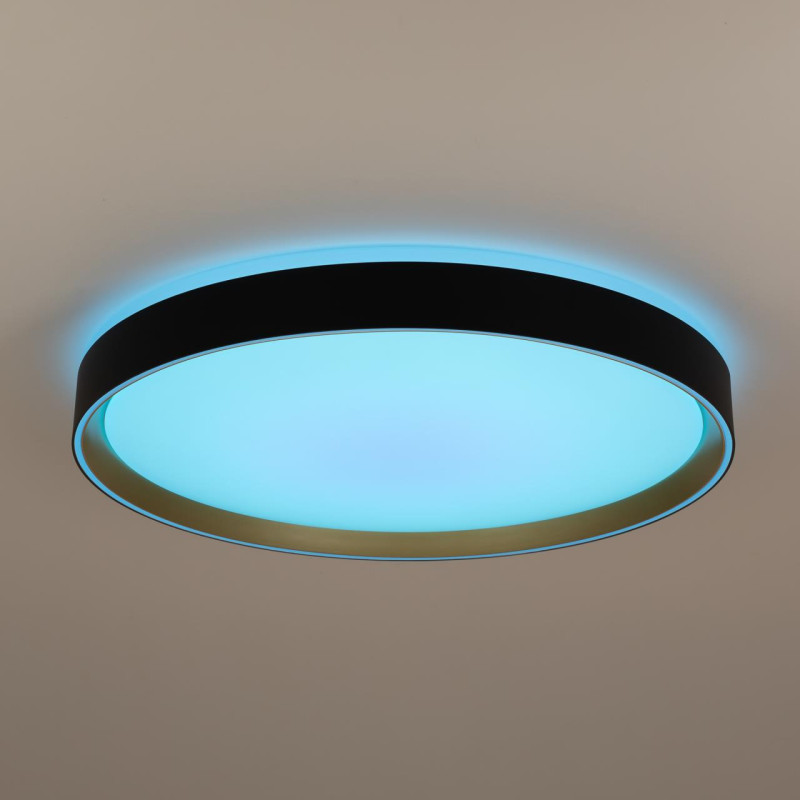 Светильник 50 см, 68W, 3000-5000K с пультом Citilux CL751451G BOSS Черный+Золото LED