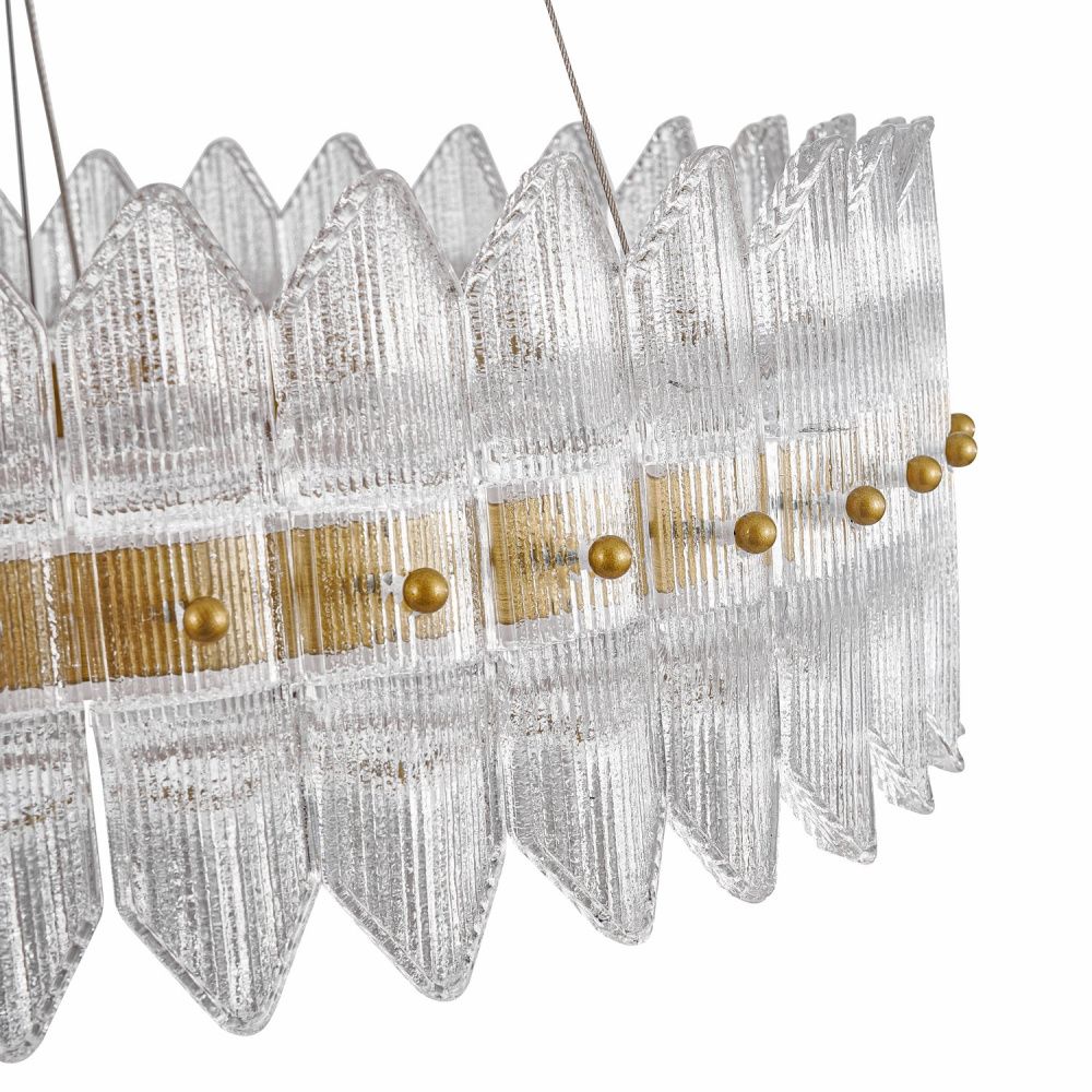 Люстра *68,5*70-120 см, *LED*65W, 3000K, Favourite Mirabella 4754-7P, латунь