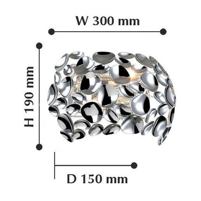 Бра Favourite Gittus 2012-2W, D150*W300*H190, хром