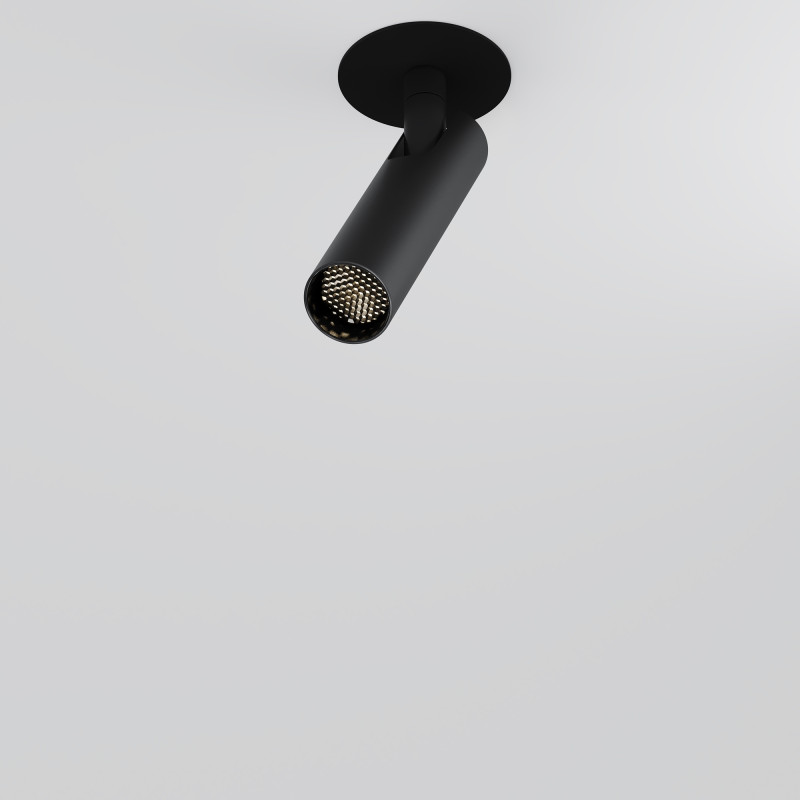 Встраиваемый светильник 3*3*15,1 см, LED, 6W, 3000К, Maytoni Technical Focus T C141RS-L125-6W3K-B черный