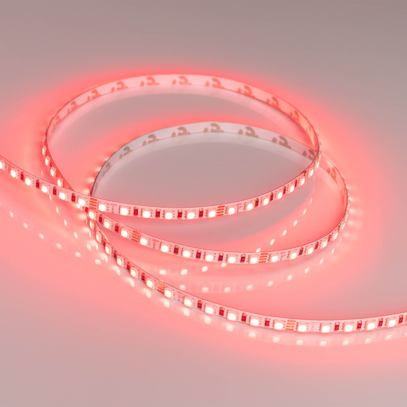 Лента RT-G120-5mm 24V RGB (7.5 W/m, IP20, 3838, 5m) (Arlight, узкая) 036216. Цена указана за 5 метров. Продается кратно 5 метрам.