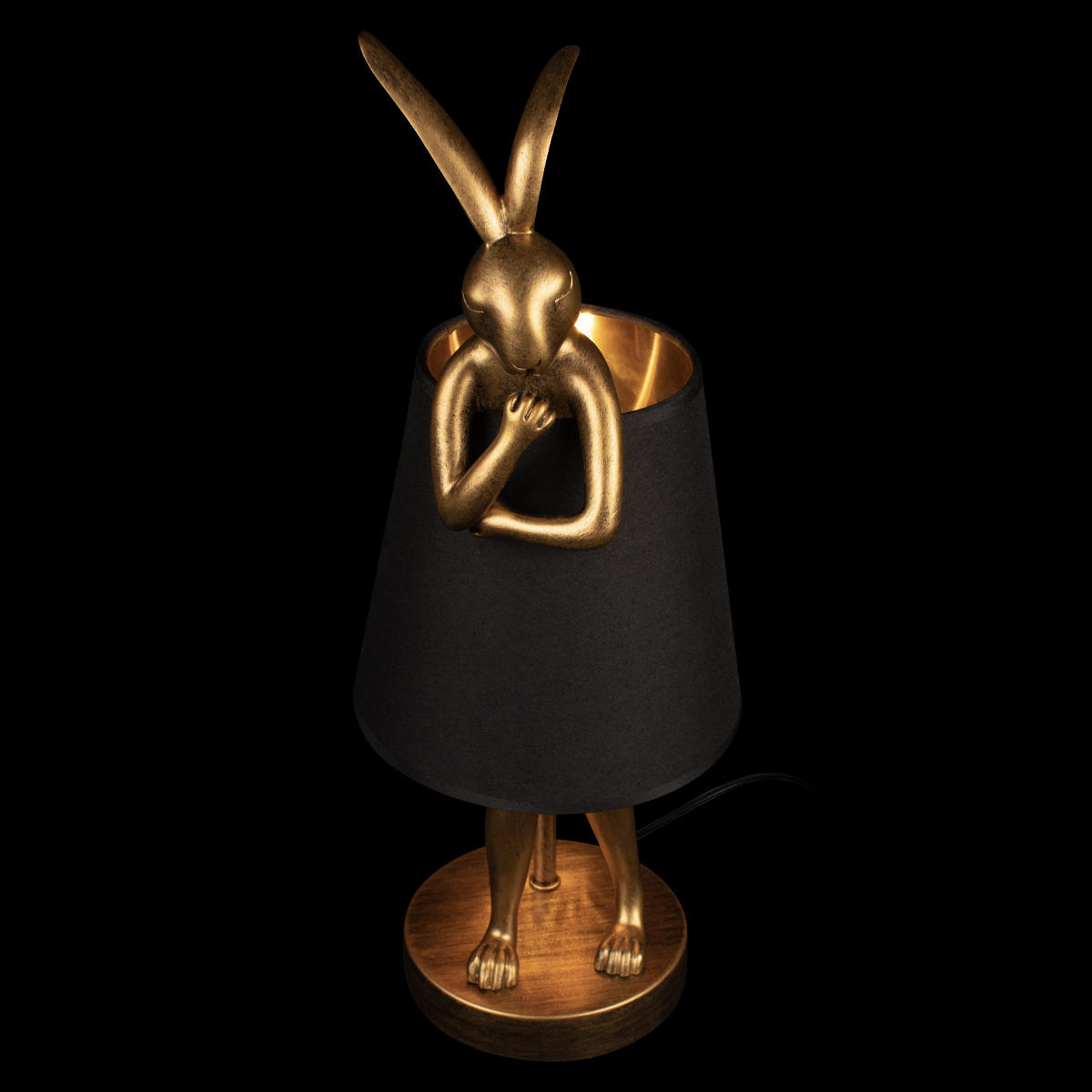 Настольная лампа 16*38 см, 1*E14 LOFT IT Lapine 10315/A Black золото