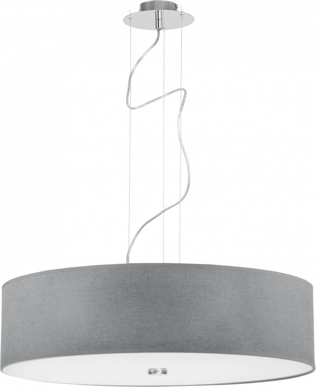 Подвесной светильник Nowodvorski Viviane 6773, диаметр 64 см, хром/серый