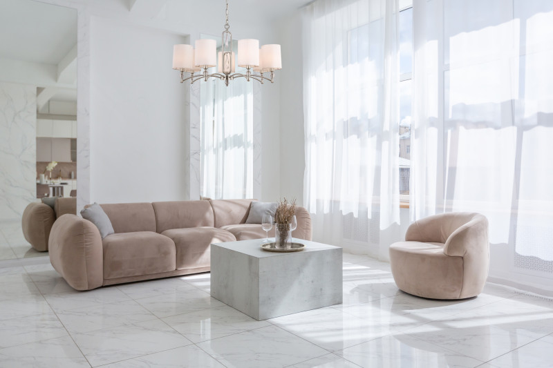 Светильник 76 см, Maytoni Riverside FR1007PL-07N, никель