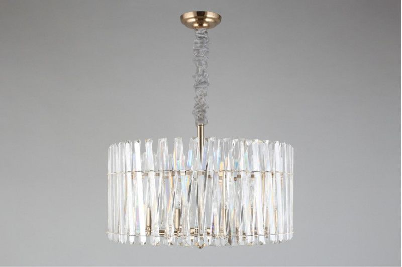 Подвесная люстра 60*32-115 см, 8*E14, 40W, Aployt Verene APL.808.13.08, золотой