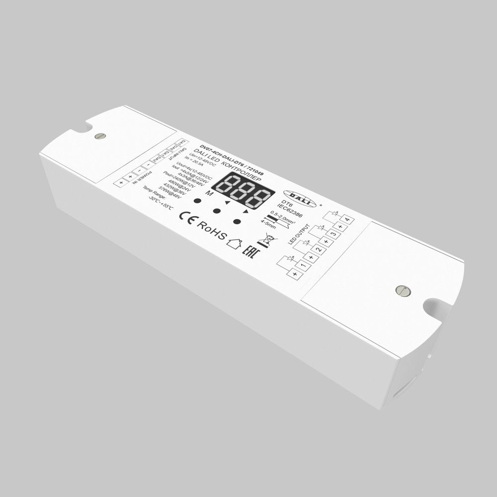 Контроллер DALI DT6 4 канала 12-48В 576Вт Maytoni 721049