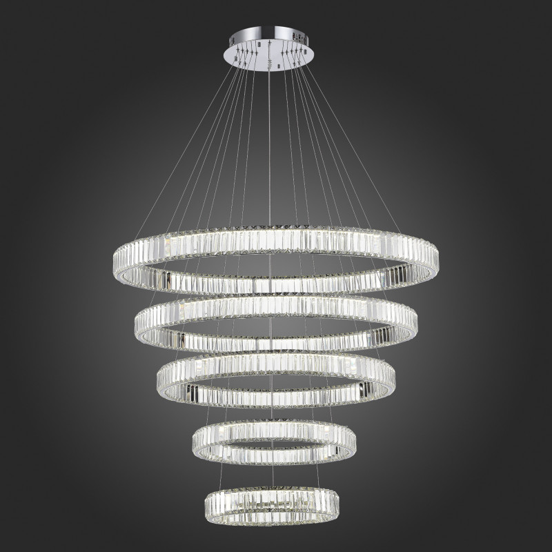 Люстра подвесная 120*100 см, 1*LED 285W 4000K хром ST Luce Tivoli SL1622.113.05