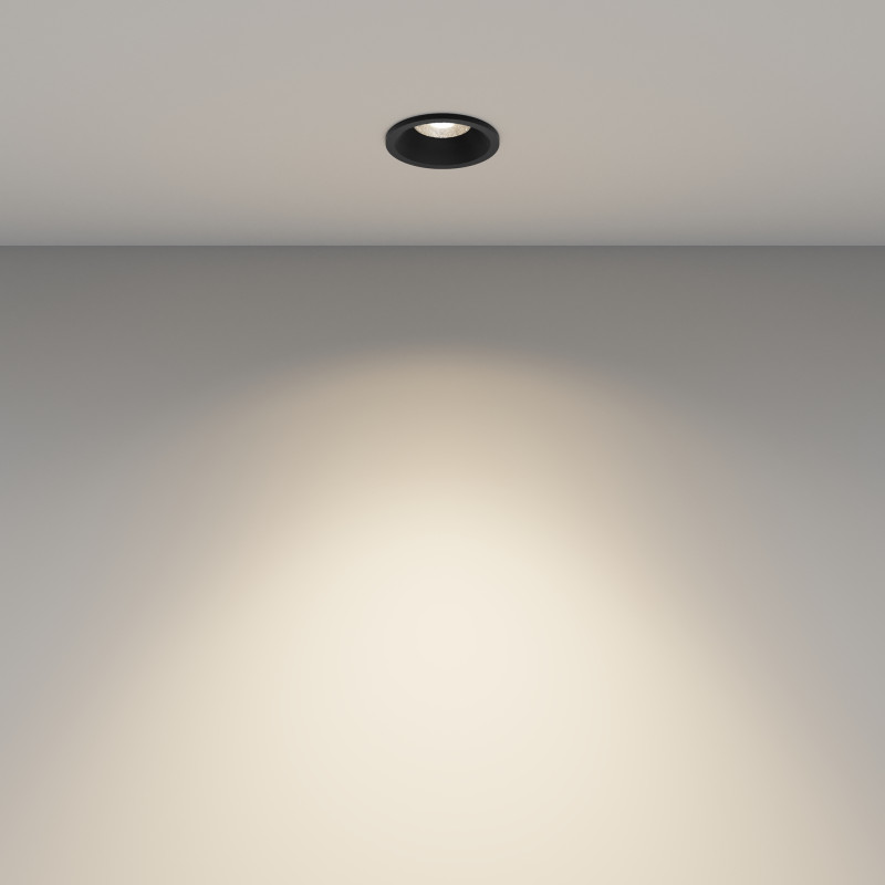Встраиваемый светильник 3,9*3,9*5,1 см, LED, 7W, 3000К, Maytoni Technical MINI DL059-7W3K-B черный