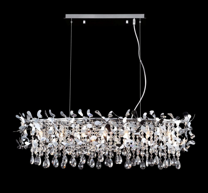 Люстра 100*30 см, Crystal Lux ROMEO SP8 CHROME L1000 Хром