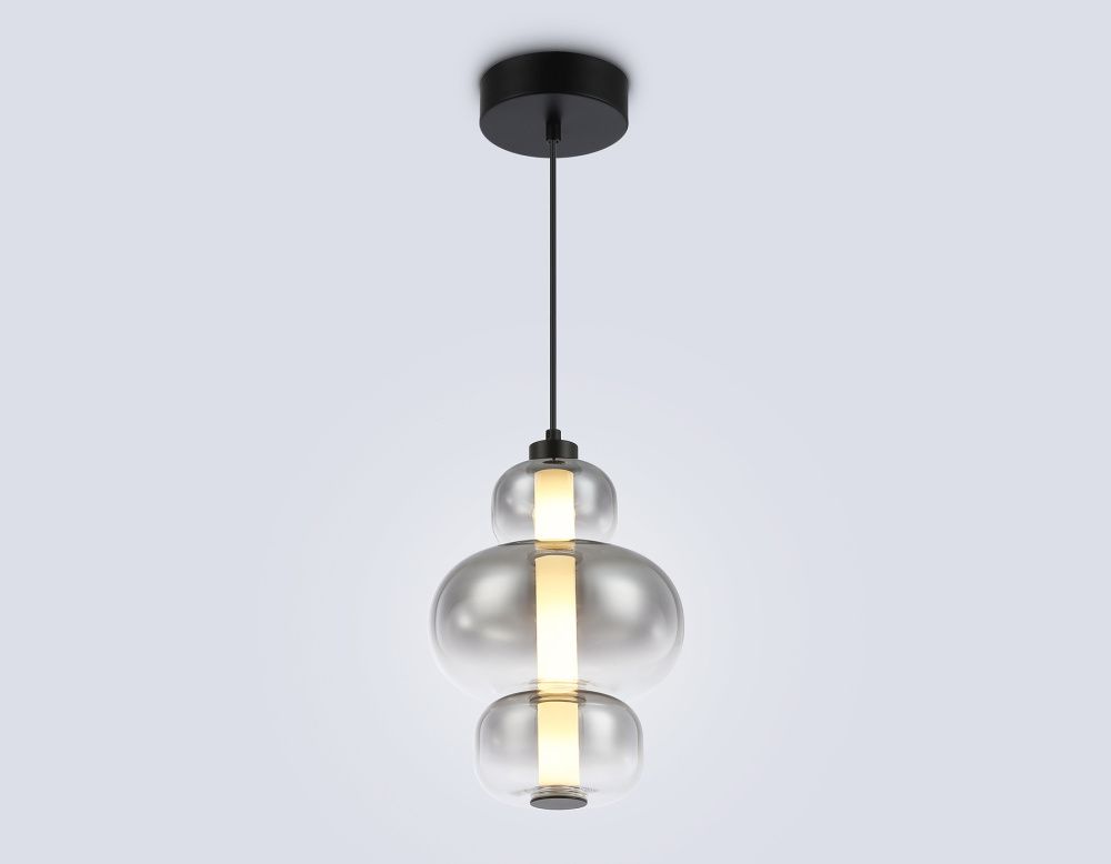 Подвесной светодиодный светильник **35- см, **W, 3000K, Ambrella Light High Light LH11057, черный