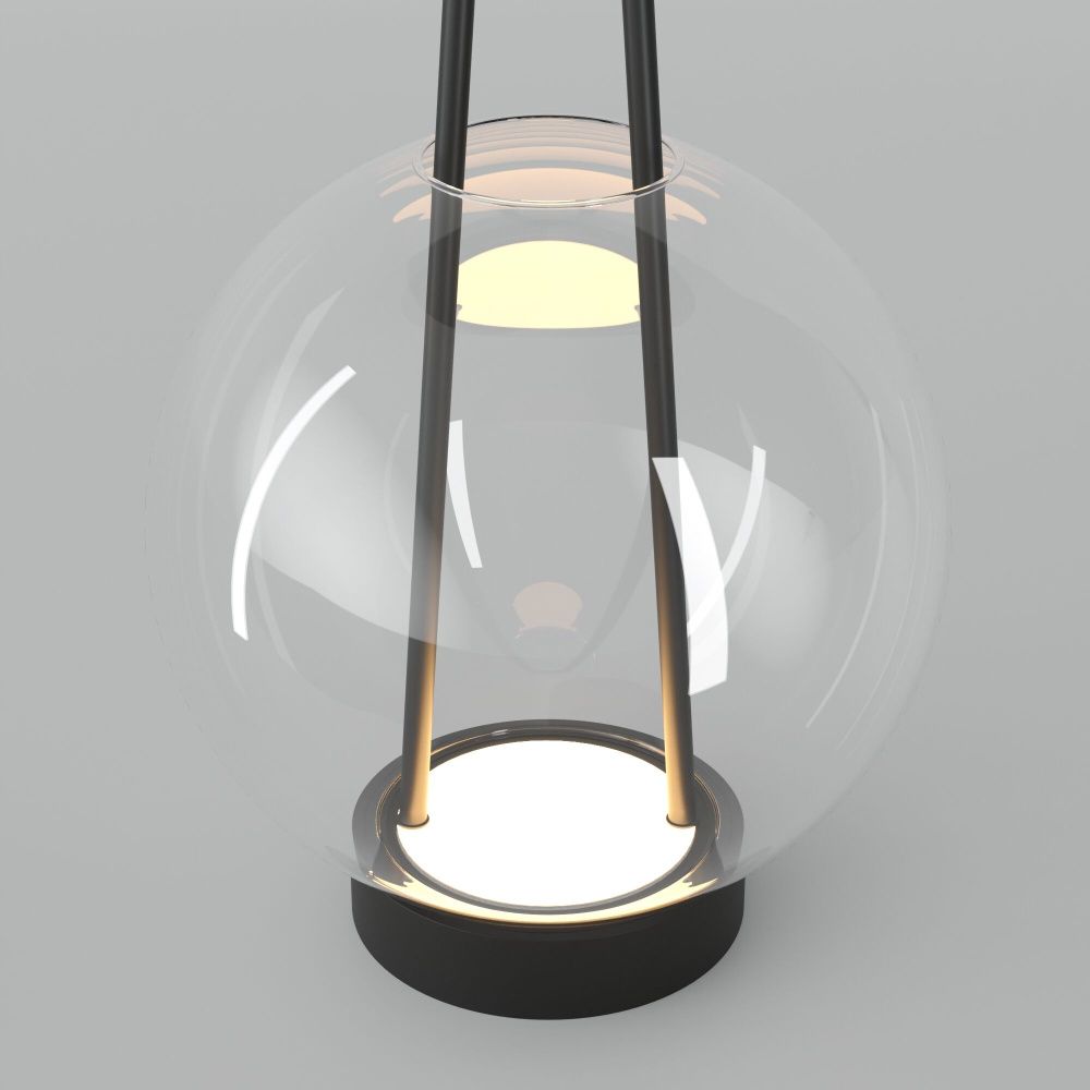 Настольный светильник 20*20*32 см, LED*6W, 3000K, Eurosvet Frasco 80507/1, черный, a069349