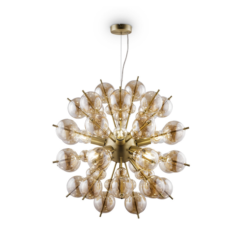 Подвесная люстра Maytoni Bolla MOD133PL-08BS, диаметр 64 см, латунь