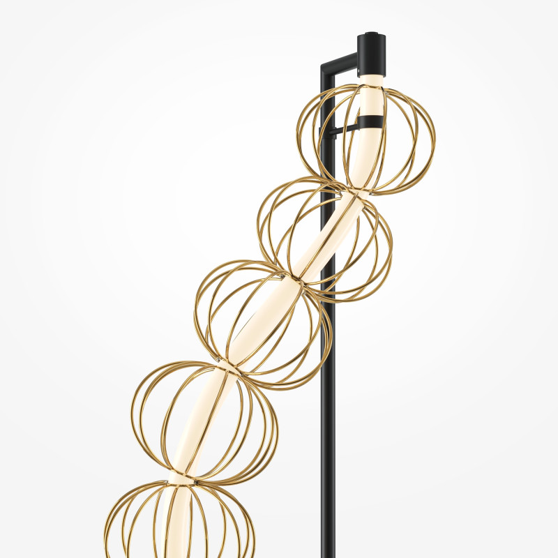 Торшер 56,9*25*154,7 см, LED*48W, 3000 К, Golden Cage MOD216FL-L38G3K Maytoni, Золото