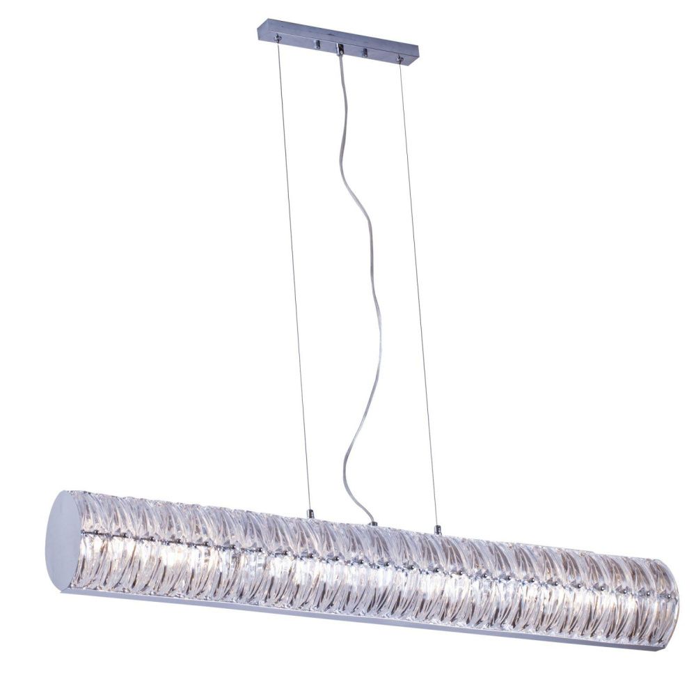 Люстра подвесная 120*13*117 см, 6*E14*W, Lucia Tucci Rumba Rumba 1053.6 chrome, прозрачный