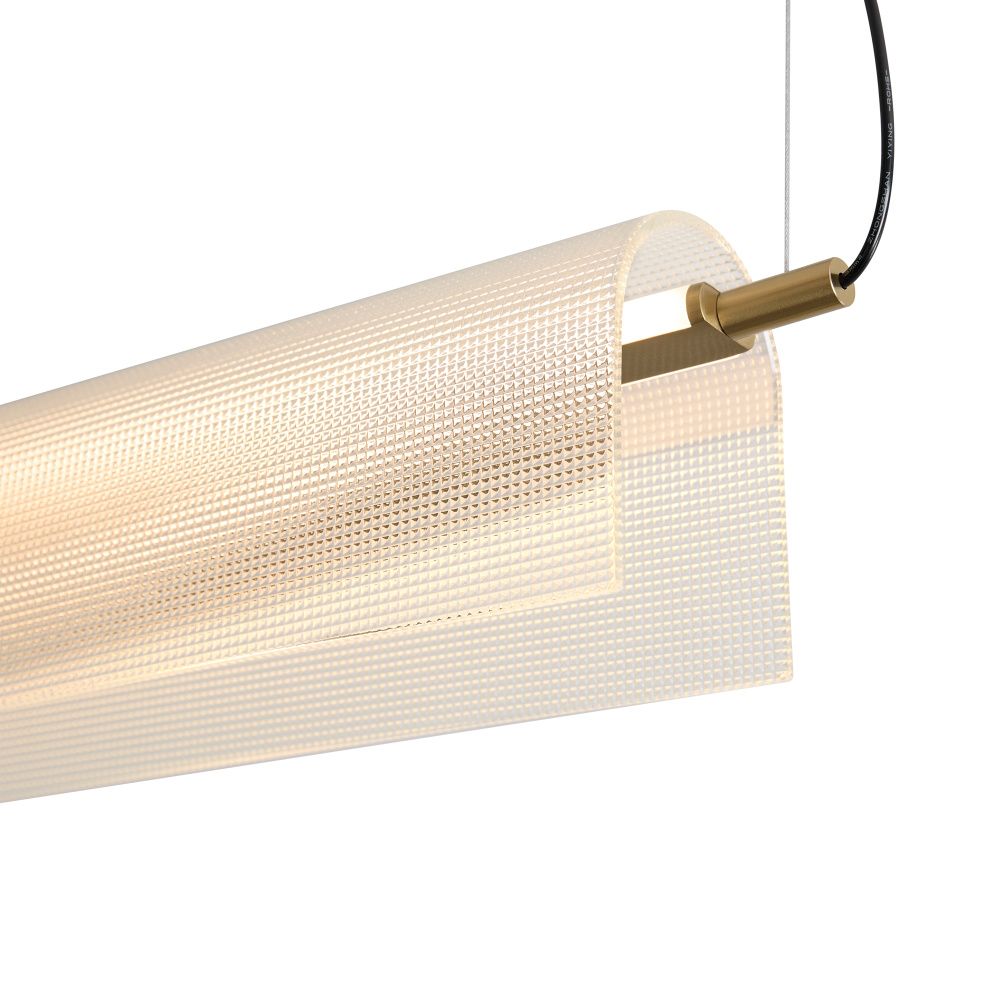 Подвесной светильник 68*9*14,5-163,5 см, LED*20W, 2700K, Freya Loyd FR5556PL-L22BBS, Черный и Латунь