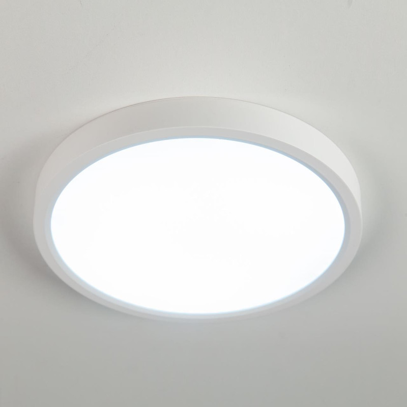 Светильник 23 см, 18W, 3000К, 2200 Lm, 7 м2 Citilux Бейсик CL738180V белый
