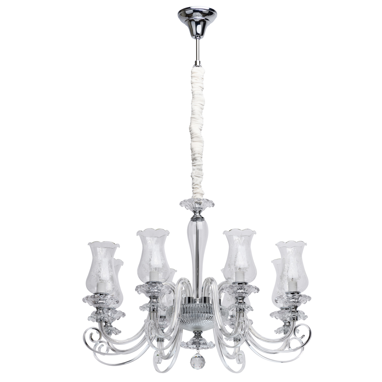 Люстра 80*190 см, 8*E14 хром MW-Light Элла 483013908