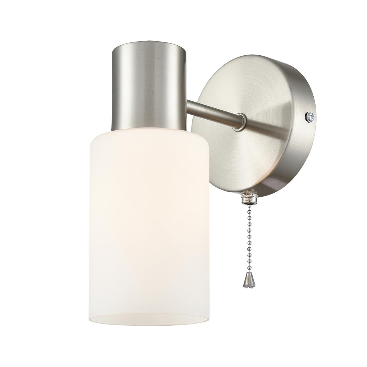 Бра 15*19,5 см, 1*E14 Lumion MAVE 8099/1W никель, белый