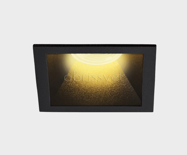 Встраиваемый светильник Megalight M01-1012 black, черный, вр 7,2 см