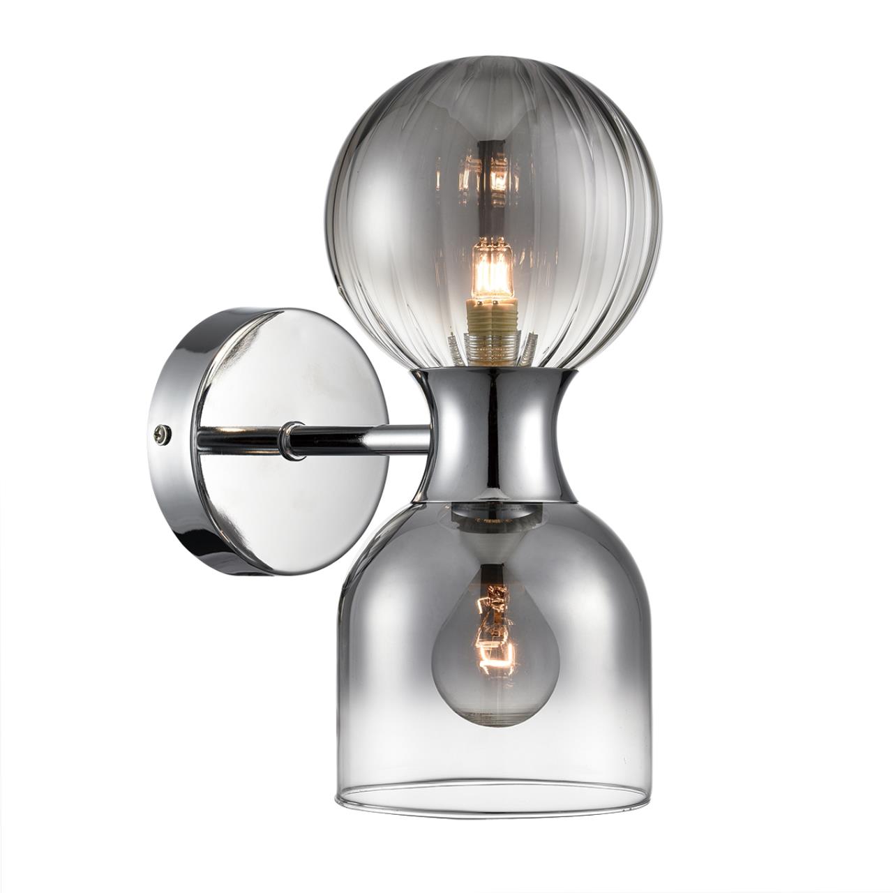 Бра 18,5*26 см, 2*G9 + E14 Lumion Tauna 8114/2W хром