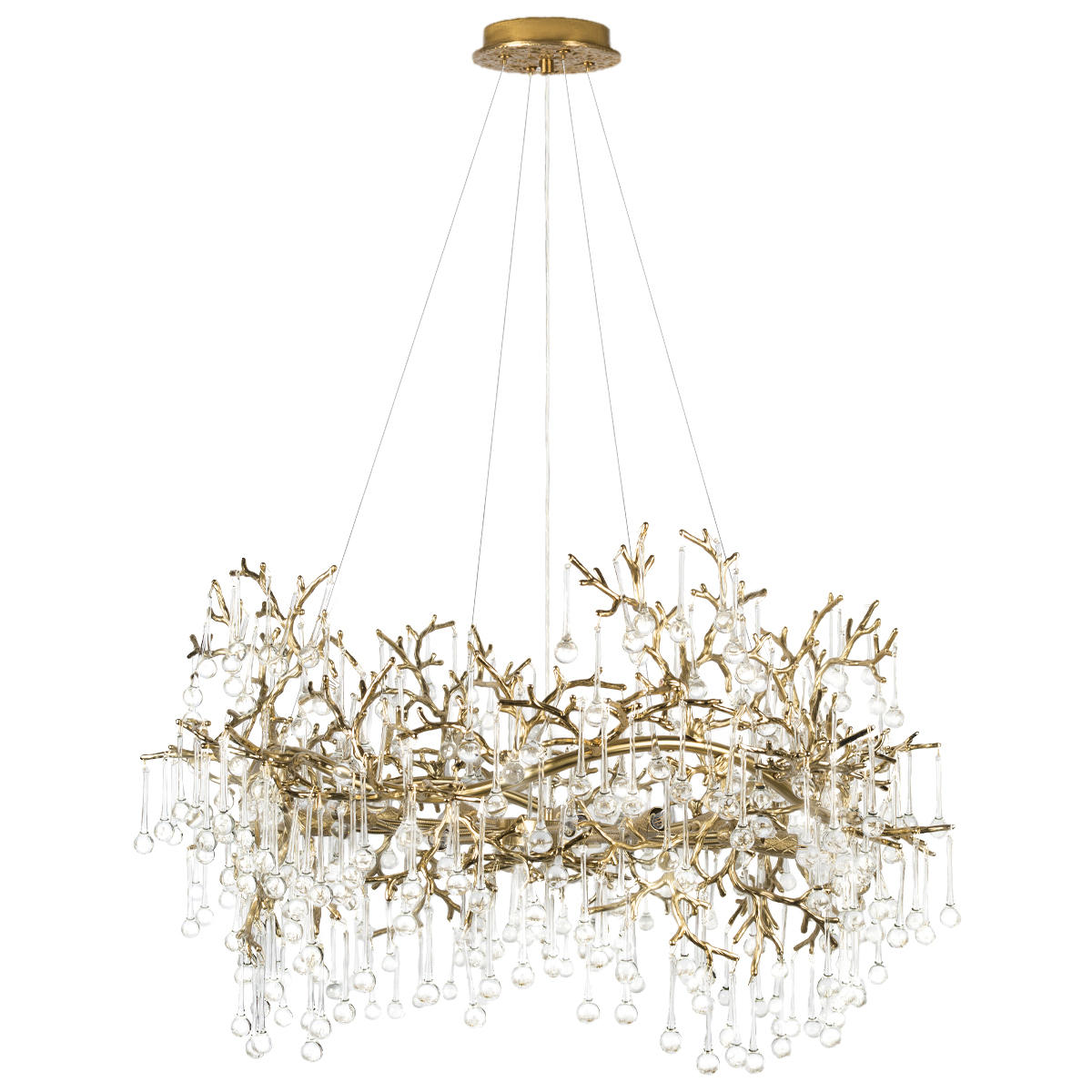 Подвесная люстра 100 см, Loft IT Coral 10351/1000 AB, бронза