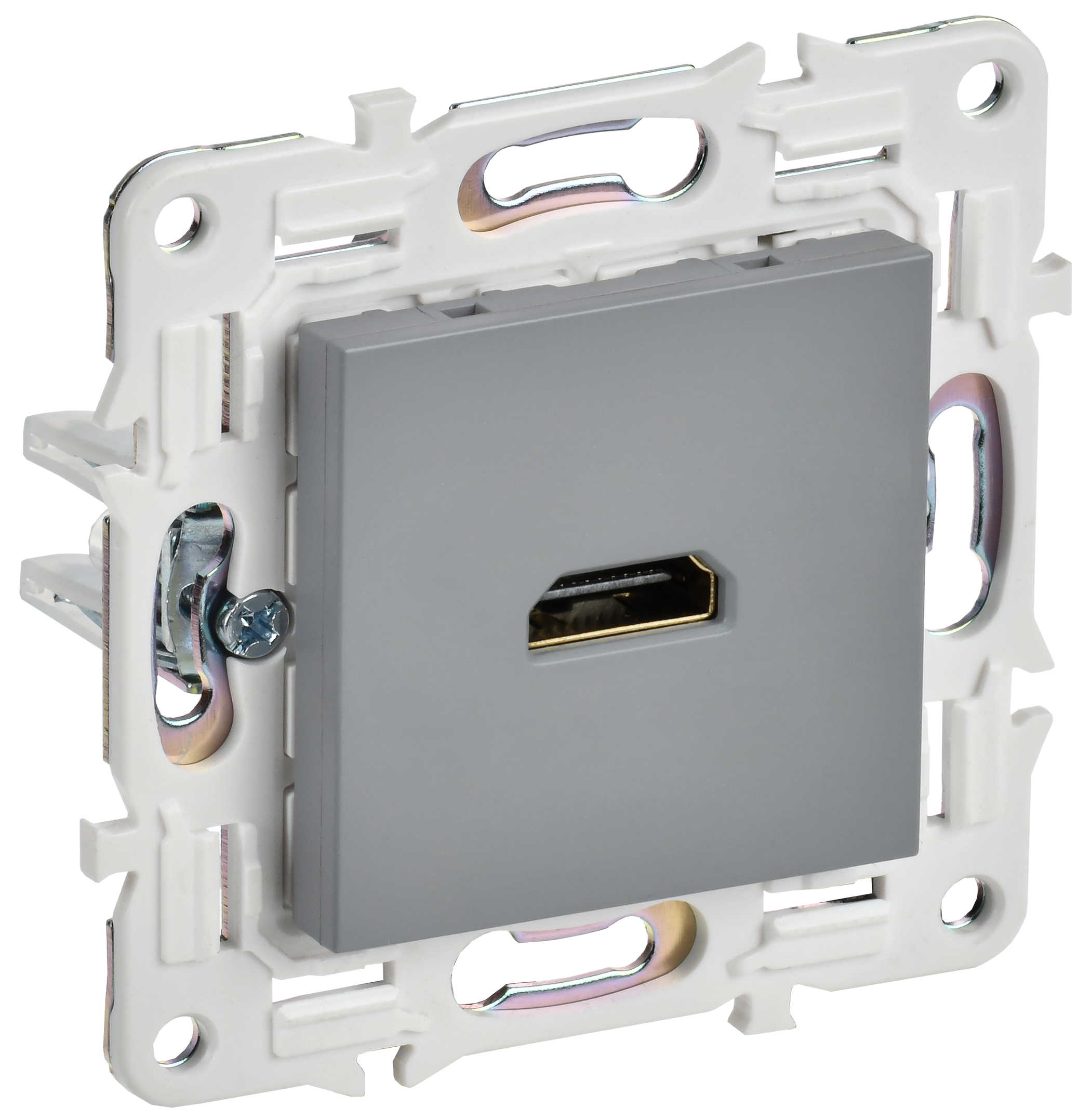 SKANDY Розетка HDMI SK-H01Gr сер. IEK, SK-H10-K03