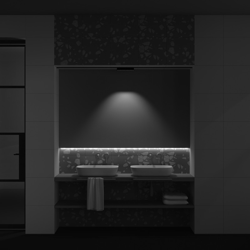 Светильник 22 см, 12W, 3000K, Maytoni Points TR082-1-12W3K-M-B, черный