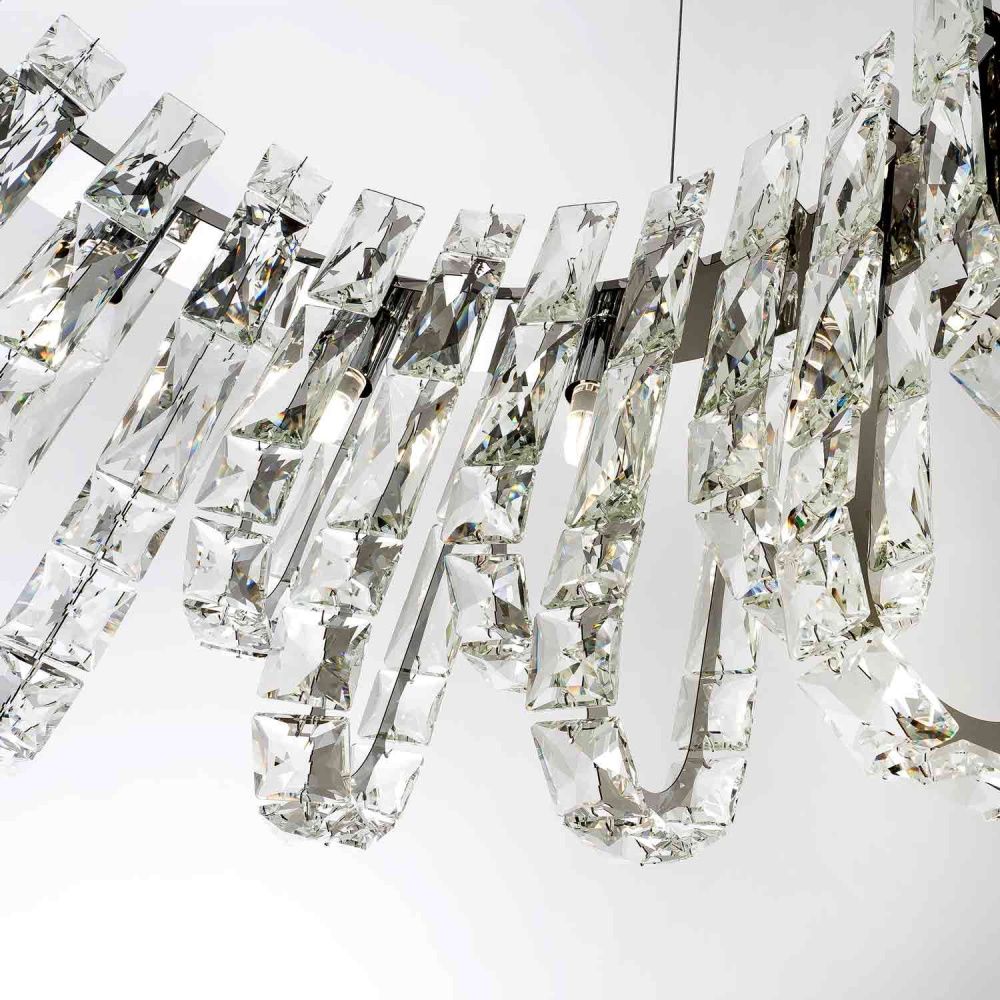 Подвесная люстра 60 см MODELUX ML.6621.14 CR хром