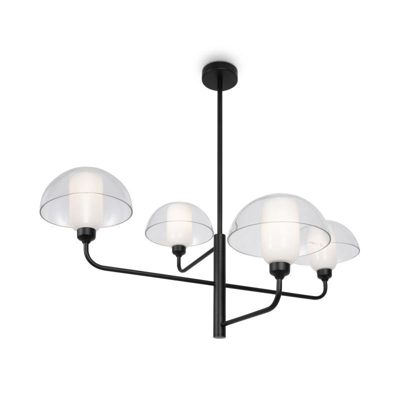 Подвесной светильник 76*90,6 см, E14 4 40W, К, Черный Maytoni Memory MOD177PL-04B