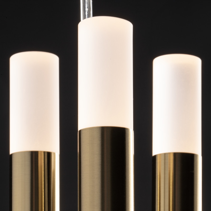 Светильник 54 см, 16W, 3000K, Freya Wands FR6130PL-L18B, латунь