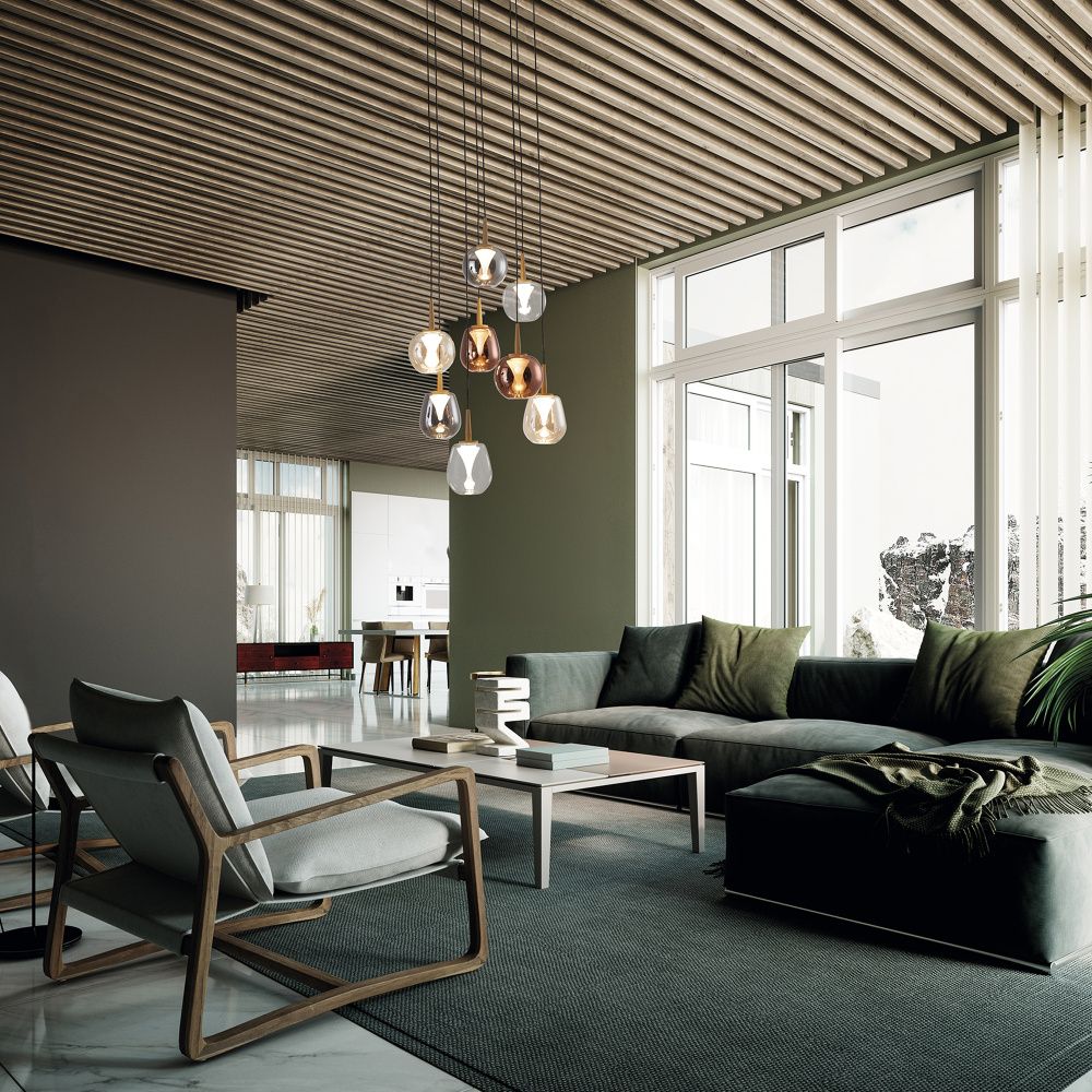 Люстра подвесная 40*212,5 см, 8*LED*5W, 3000K, Mantra Andromeda MAN8933+8PL, золотой