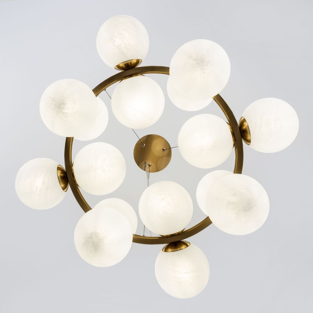 Подвесной светильник 70*60/120 см, 16*Е14 MODESTYLE MS.6117.16 BS латунь