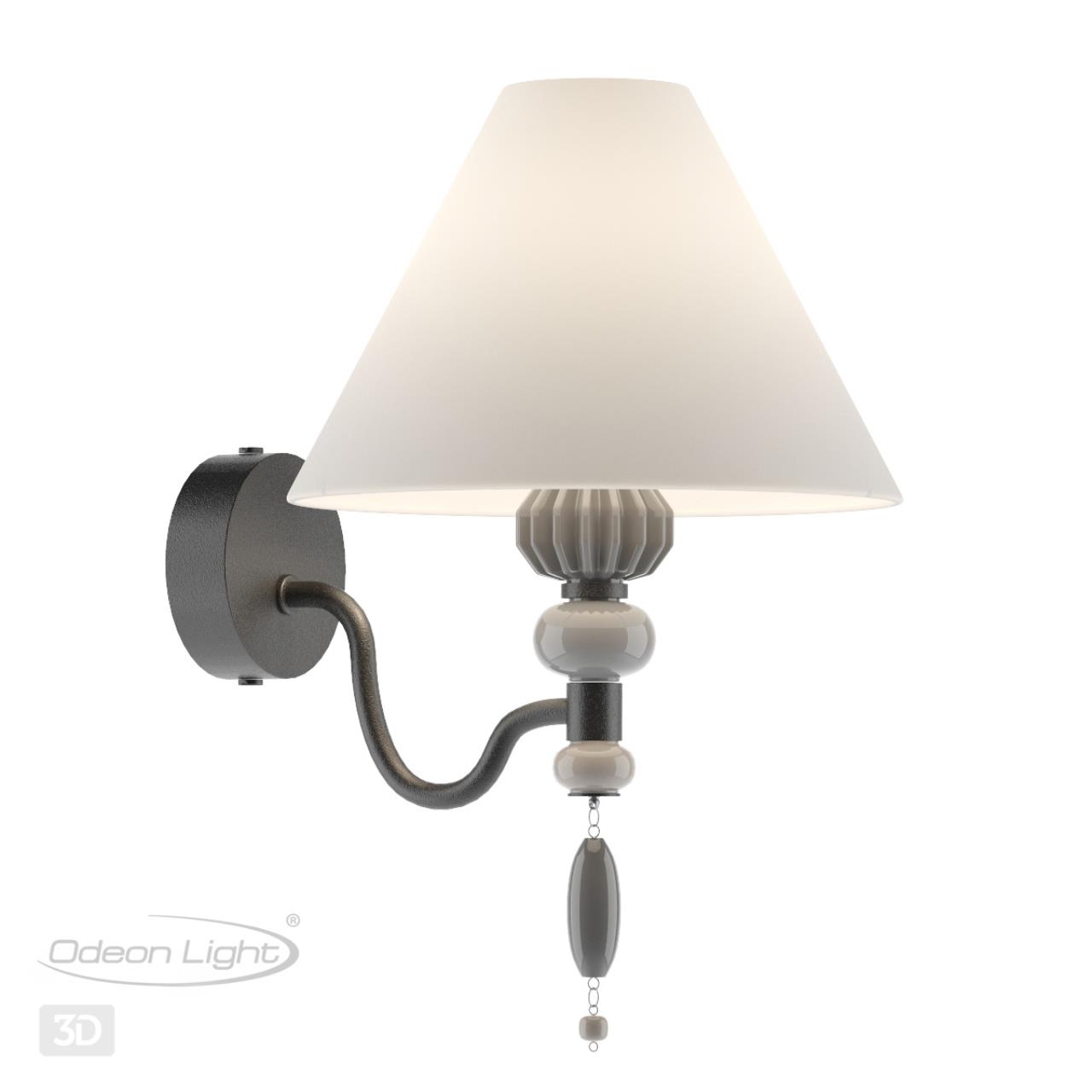 Светильник 34 см, Odeon Light Sochi 4896/1W, черный