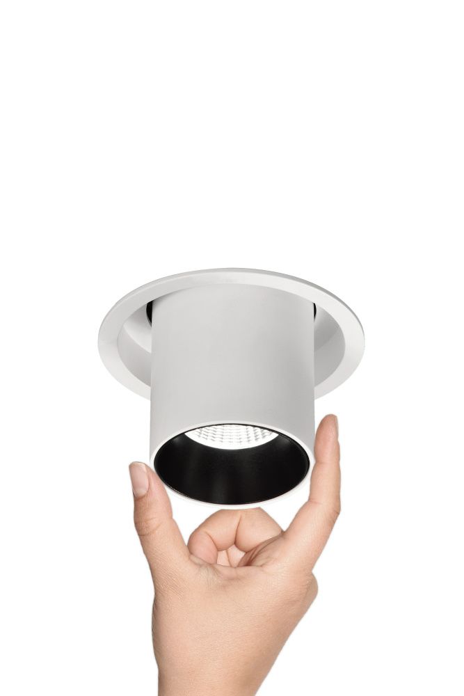 Светильник встраиваемый 8,4*8,5 см, вр 7,5 см, *LED*7W, 2700K, Mantra Garda MAN7831, черный