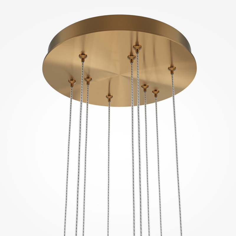 Каскадная люстра 35*35*352,5 см, LED, 46W, 3000К, Maytoni Light stick MOD236PL-L54BS3K латунный