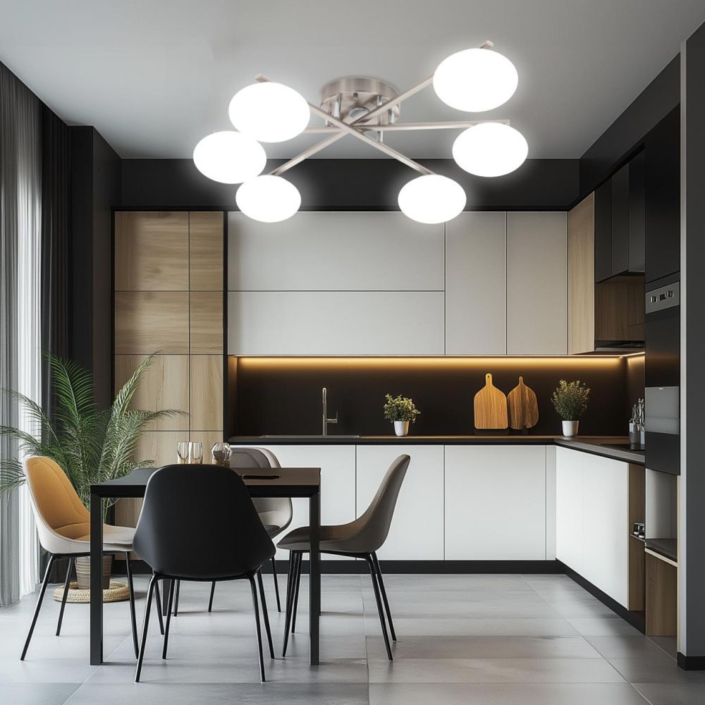 Светильник 87 см, 72W, 7560 Lm, 3000-5500K, 20-26 м2 Citilux ATMAN SMART CL226A161 RGB LED, матовый хром