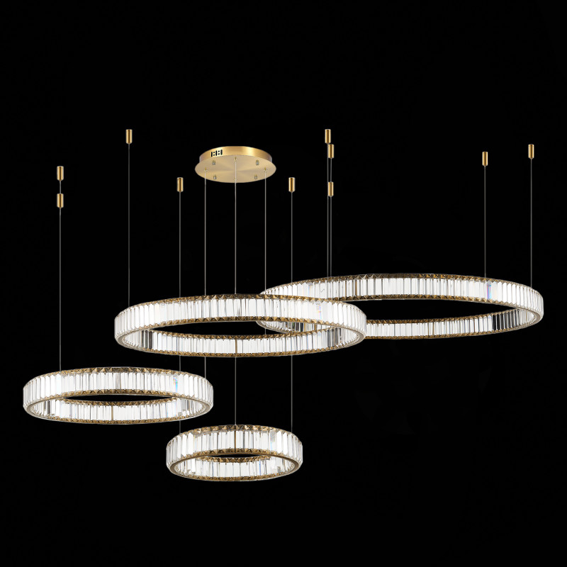 Люстра подвесная 180*140 см, 190W 4000K ST LUCE TIVOLI SL1622.303.04 Латунь