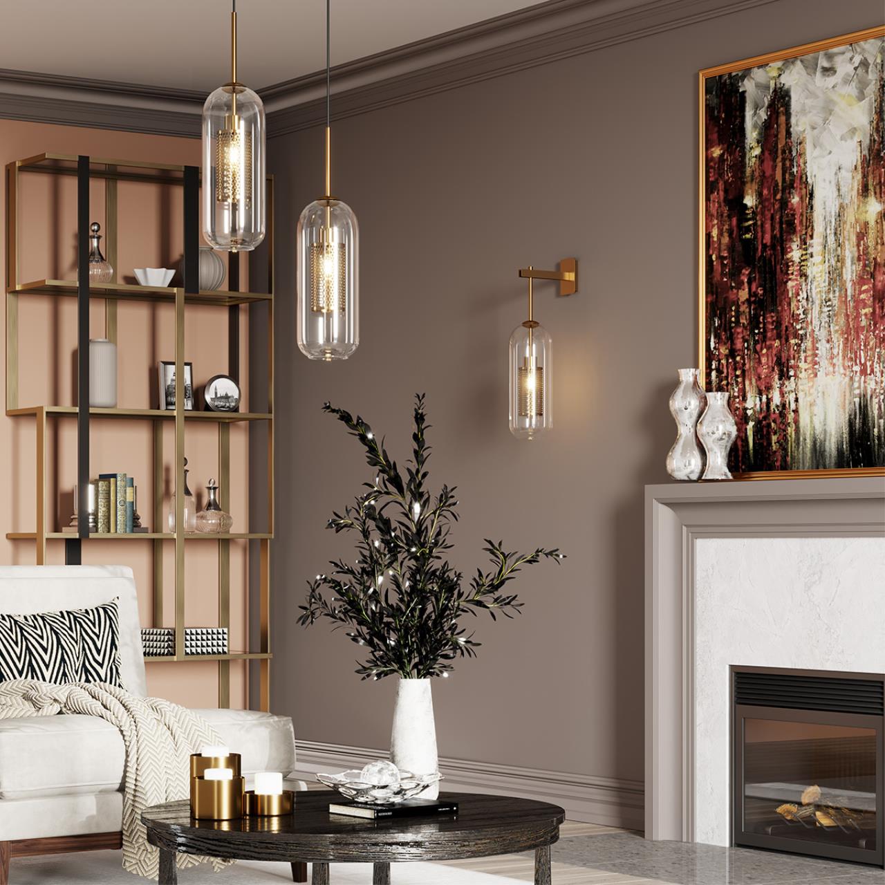 Подвесной светильник Odeon Light Clocky 4940/1, бронза