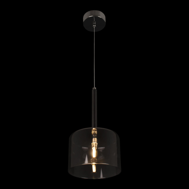 Подвесной светильник 14 см, 1*G4*5W хром Loft It Spillray 10232/A Smoke